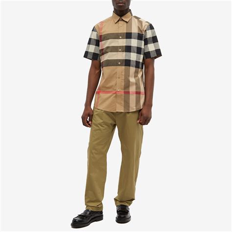 burberry 8017322|Burberry Short Sleeve Somerton Large Check Shirt.